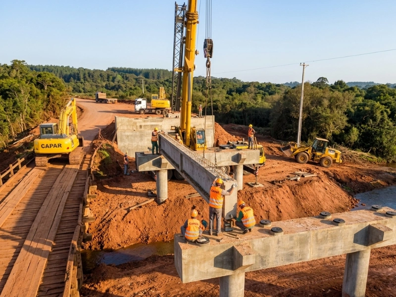 Puente de hormigón armado CAPAR Constructora